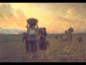  le - The Last Gleanings Réaliste campagne Jules Breton